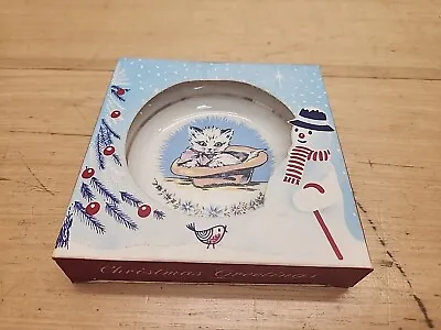  Rare Vintage Wade  Christmas Cat Plate In Original Box • £55.79