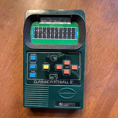 Mattel Classic Football 2 Handheld Electronic Video Game (43567) TESTED!!! • $20