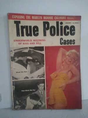 £41.13 • Buy True Police Cases Magazine- Marilyn Monroe Magazine Cover