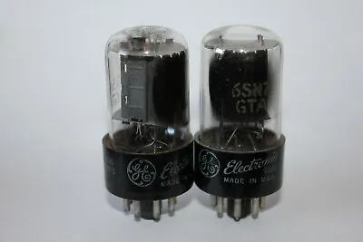 2 X GE 6SN7GTA Preamp Tubes Tested Good ! (N-1345) • $78.73