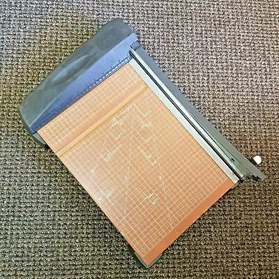 $50 • Buy X-ACTO 26315 Heavy Duty Maple Wood Guillotine Paper Cutter Trimmer 12  X 15 