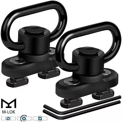 2 Pack M-LOK QD Sling Mount Sturdy Quick Detach& Rotatable Locking Design • $11.99