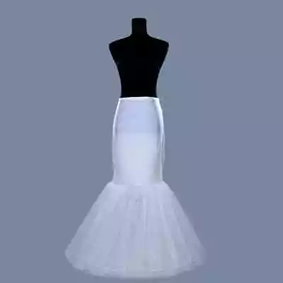 Wedding Dress Single Steel Mermaid Organza Pannier Big Fishtail Waist Slip Dress • $13