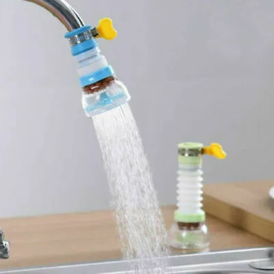 Kitchen Telescopic Tap Faucet Tube Head Extension Filter Saver Water Faucet • £3.18