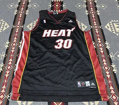 Michael Beasley Miami Heat NBA Basketball Jersey Adidas Sewn Swingman #30 L T45 • $53.95