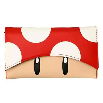 Bioworld Super Mario Super Mushroom Bi-fold Wallet • $26.99