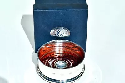 Sterling Silver Champagne/Wine Bottle Coaster By John Bull Ltd Bond St London • £87