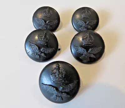 5 Vintage Bakelite RAF RAAF Uniform Buttons • $24