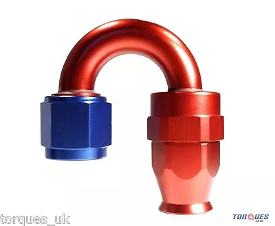 £12.99 • Buy AN -6 (AN6 AN06) 180 Degree Teflon Hose Fitting 