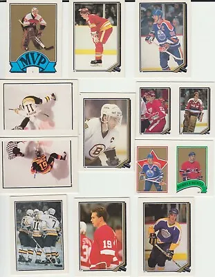 1987-88 O-Pee-Chee Stickers SET BREAK Singles - Commons Stars HOFers • $0.99