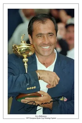 £2.99 • Buy Seve Ballesteros Golf Signed Autograph Photo Ryder Cup 1997