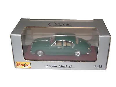 Jaguar Mk II 1960 Green Diecast 1:43 Maisto 31503 • £14.99