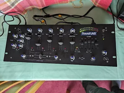 £30 • Buy SOUNDLAB G106P DJ Mixer.  4 Channels (8 Lines), 2 Mic Inputs. Various Outputs.