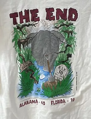 Vintage Oct 2 1999 Alabama Crimson Tide Vs Florida T Shirt Football BAMA- Ozone • $49
