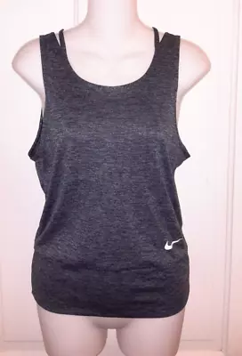 £9.32 • Buy NIKE DRY Women's Open Back Studio Tank Top XS  In Gray