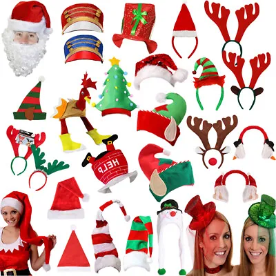 £4.99 • Buy Christmas Hats Xmas Office Party Santa Elf Novelty Festive Family Fancy Dress