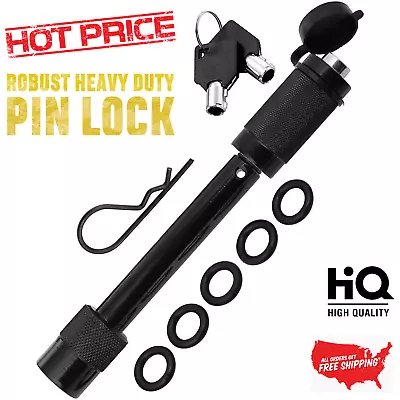 $18.99 • Buy Trailer Hitch Lock Pin Set 5/8  Extra Long 2  And 2.5  Receiver - Class III,IV,V