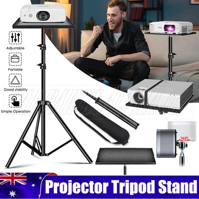 $30.99 • Buy Black Aluminum Notebook Tripod Projector Stand Adjustable Laptop Stand With Tray