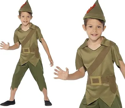 Childrens Boys Robin Hood Fancy Dress Costume Kids Book Day Outfit By Smiffys • $35.21