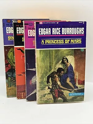 Lot Of 4 A Princess Of Mars BY EDGAR RICE BURROUGHS 50'S Book 128 &9 Paperback • $22.46