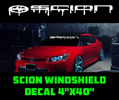 $12.99 • Buy SCION Windshield Logo Drip Decal Graffiti Sticker Racing Xb Tc Iq XD Sport Turbo