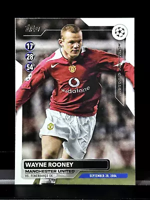 2023-24 Topps UCC Soccer Historic Hat-trick-Wayne Rooney Manchester United • $1