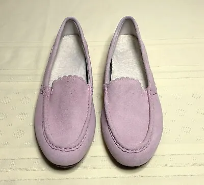 Vionic Mckenzie Moccasin Slipper Light Pink Women's Slip On Shoes Sz 8 • £27.96