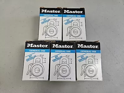 Master Lock Combination Padlock 1525 For School Gym Work Lockers Pack Of 5 • $15