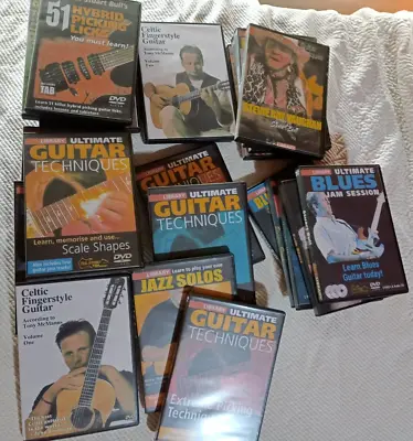 Largest Master Bundle Guitar Tutorials Collection 23 Courses 44 DVD's Set • $169
