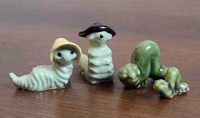 Vintage 1960's Hagen Renaker Miniature Figurines Worm Lot - Set Of 4 Catapillars • $43