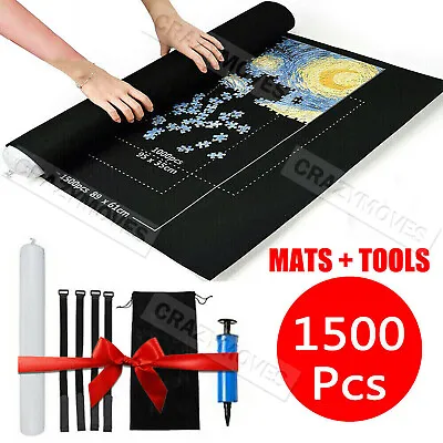 Puzzle Roll Mat Jigsaw Puzzle Storage Saver Pad Toys With Inflator VIC • $13.93