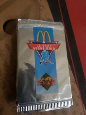 NEW FACTORY SEALED 1991 UD UPPER DECK McDONALD'S NHL ALL-STARS CARD PACKS • $2