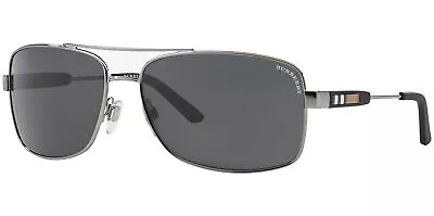 Burberry Men's Gunmetal Navigator Sunglasses - BE3074 100387 63 • $99.99