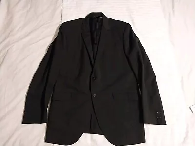 VTG 50s Schwobilt Black Sports Blazer Tuxedo Smoking Coat 44 • $15