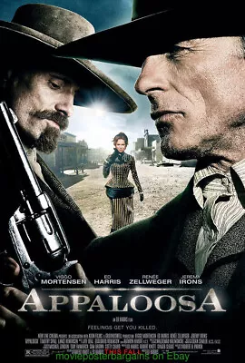 £9.72 • Buy APALOOSA MOVIE POSTER Damaged Original DS 27x40 Inch ED HARRIS Western