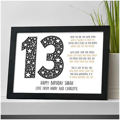 £12.95 • Buy PERSONALISED 13th 16th 18th 21st 30th Birthday Gifts For Her Him Girls Boys Son