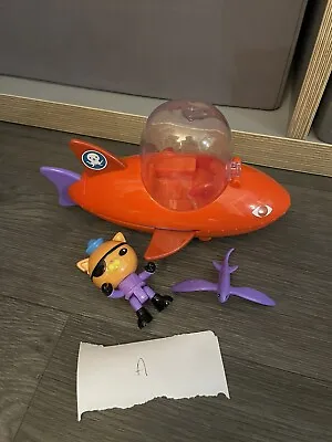 Octonauts Gup B Flying Fish Kwazii Figure Rare Vehicle Purple A • £29.99