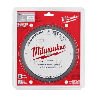 $59.97 • Buy Milwaukee  48-40-4345 8  58T Aluminum Cutting Circular Saw Blade, 5/8  Arbor
