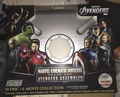 MCU Marvel Cinematic Universe Phase 1 AVENGERS ASSEMBLED Blu-ray Collector's Set • £10