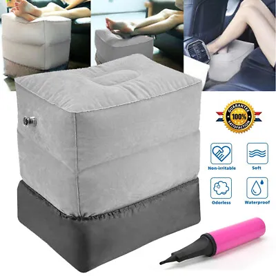 $21.95 • Buy Travel Air Pillow Foot Rest Inflatable Cushion 3 Layers Car Leg Footrest Adjusta