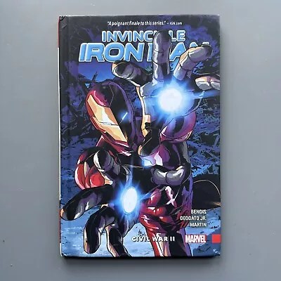 Invincible Iron Man Vol 3 Civil War II Hardcover HC Bendis Deodato Jr Marvel GN • $7.49