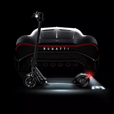 Bugatti 9.0 Electric Folding Scooter 600 W Motor BGCS55180BK Black • $498.99