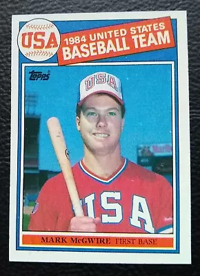 Mark McGwire 1985 Topps Team USA Rookie Card #401 • $15.99