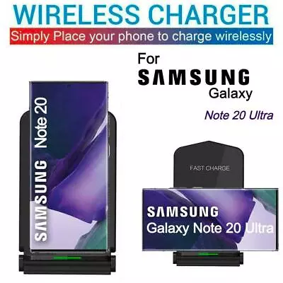  Wireless Stand Fast Charge Dock Station For Samsung Galaxy Note 20 Ultra 5G • £7.43