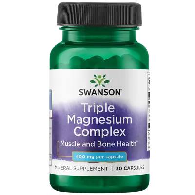 Swanson Triple Magnesium Complex 400 Mg 30 Capsules • $7.66