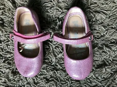 ASDA George Girls Kids Infants Glitter Pump Ballet Shoes (Pink) UK Infant 6 • £4.99