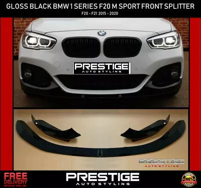 £104.99 • Buy For Bmw 1 Series F20 F21 Lci Front Splitter Lip M Performance Gloss Black 2015+