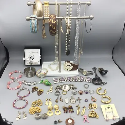 Vintage Jewelry LOT Sarah Covington-Stainless Steel-Gold Plated 57 Pieces • $49