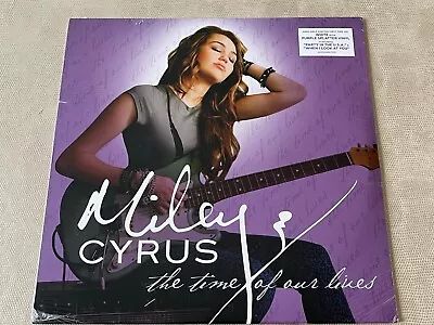 Miley Cyrus The Time Of Our Lives White Purple Splatter Color Vinyl Record Album • $49.99