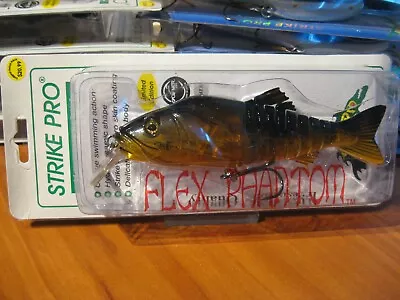 StrikePro 6 3/4  Multi-Jointed Flex Phantom 3.25 Oz Fishing Lure Lake Fork Perch • $16.52